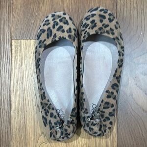 Abeo Leopard Print Ballet Flats